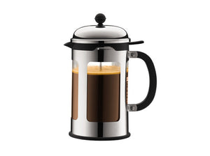 Bodum Chambord 12 Cup French Press w/ Locking Lid, 1.5 l, 51 oz., Chrome