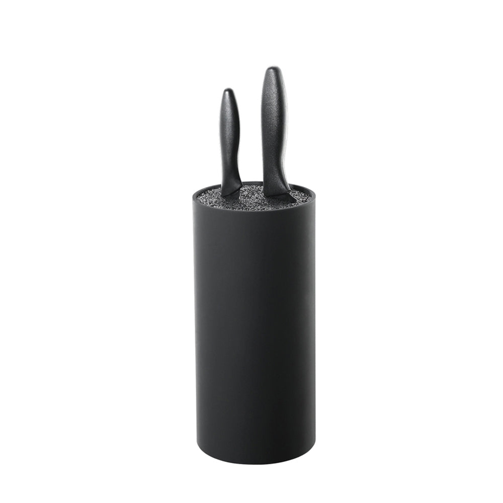 Zassenhaus Round Knife Block in black finish