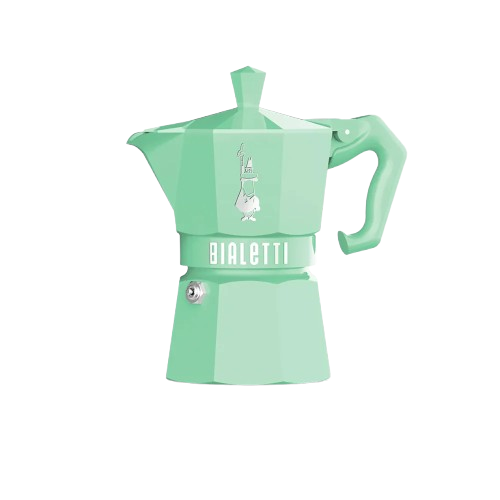 Bialetti Moka Express Espresso Maker Pastel Green - 3 Cup and 6 Cup