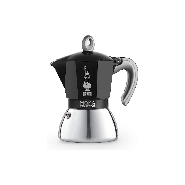 Bialetti Moka Induction Espresso Maker Black - 2 Cup, 4 Cup and 6 Cup
