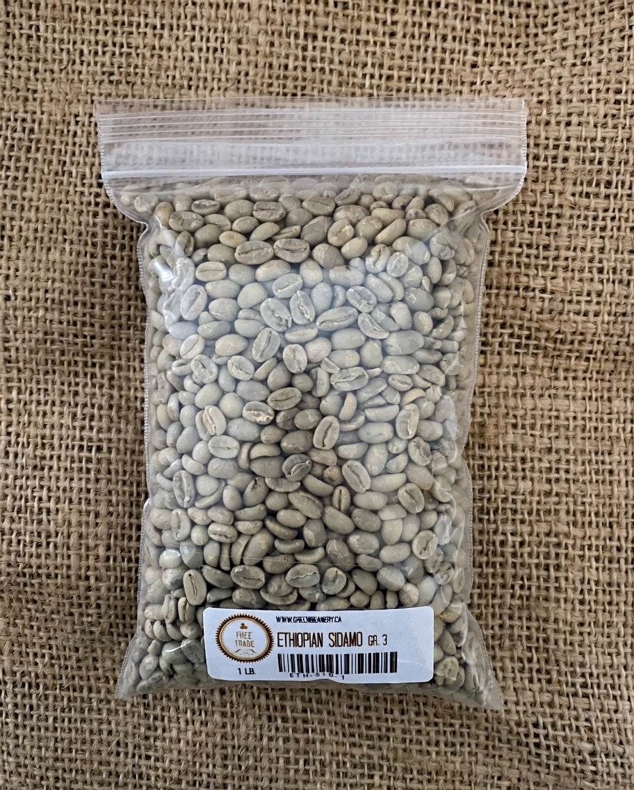 Unroasted - Ethiopian Sidamo Natural GR3