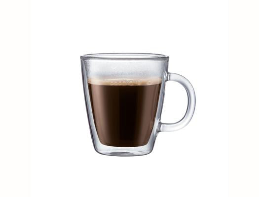 Bodum Bistro Dwg 2 Pcs Mug, Double Wall, 0.3 L, 10 Oz, Clear