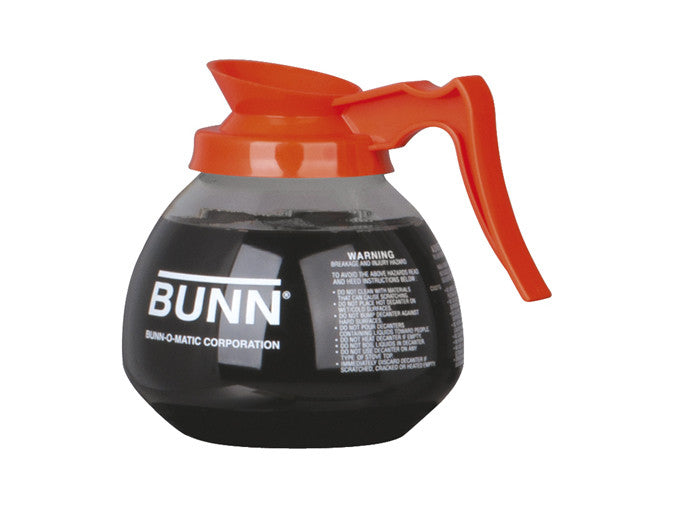 Bunn Decanter, Glass - Orange Handle, 64oz, 12 Cup
