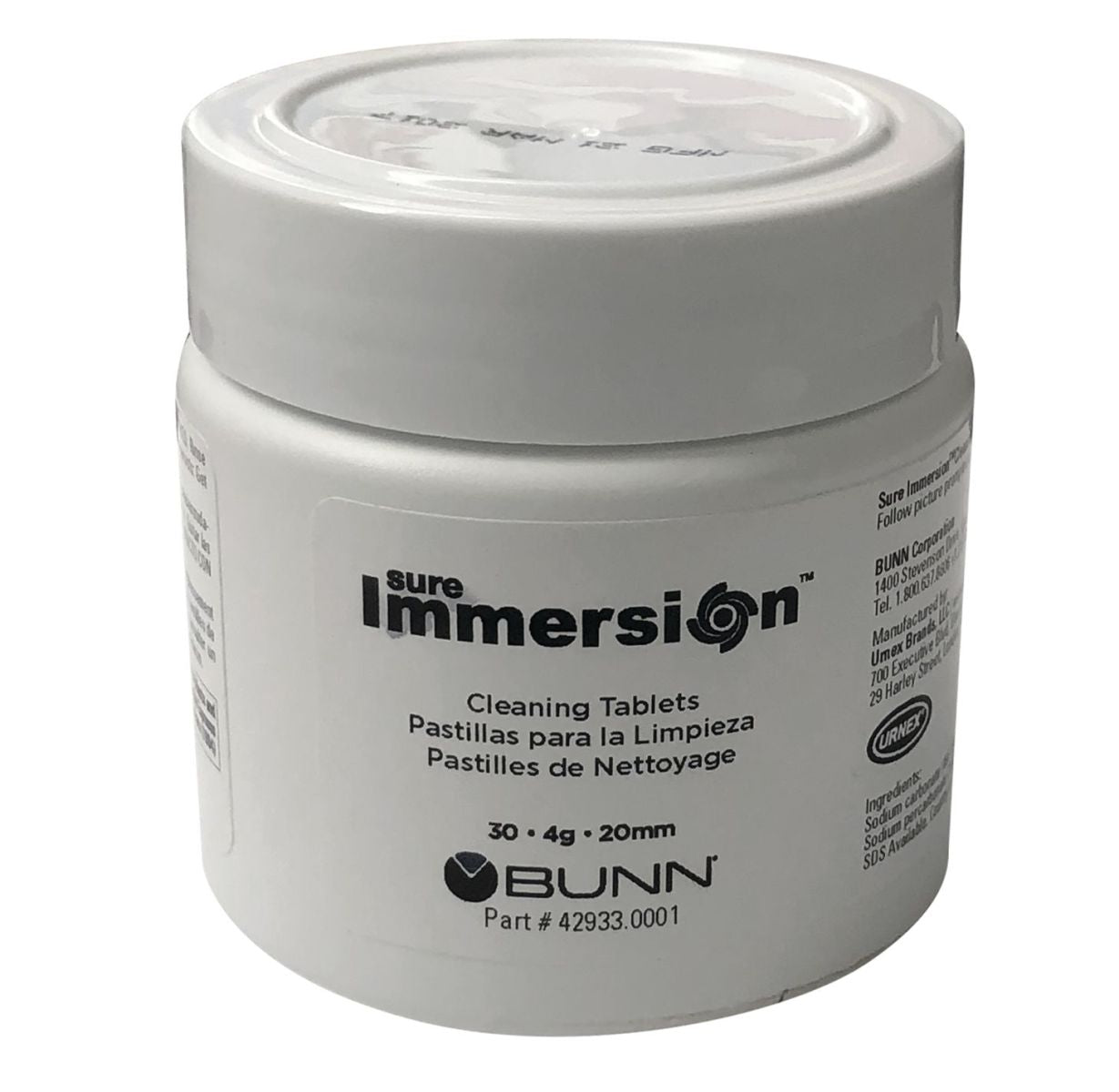 BUNN - Cleaning Tablets Sure Immersion