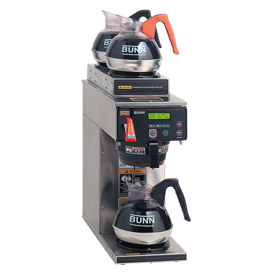 Bunn 12-cup Automatic Coffee Brewer with LCD and 3 lower warmers (AXIOM-15-3T)