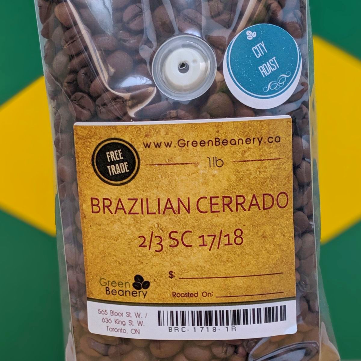 Brazilian Cerrado SC 17/18 Roasted Coffee Beans | Green Beanery