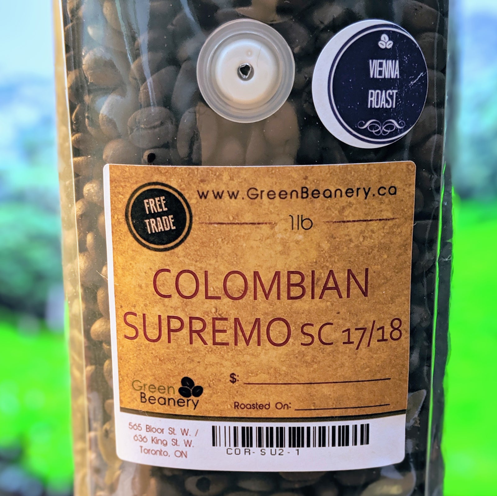 Roasted - Colombian Supremo SC 17/18 (1 lb.)