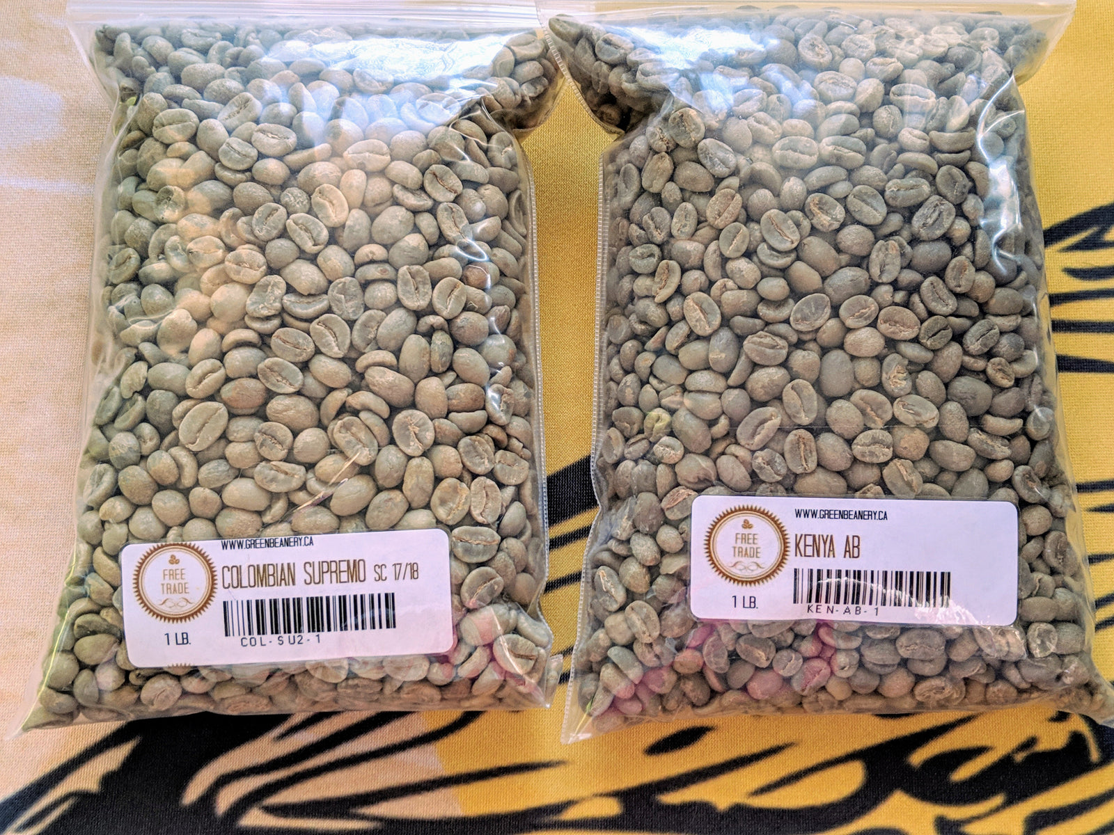Unroasted - Colombian Supremo SC 17/18 & Kenya AB (Coffees of the Week)