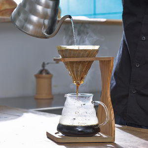 Hario V60 Olive Wood Single Stand Set