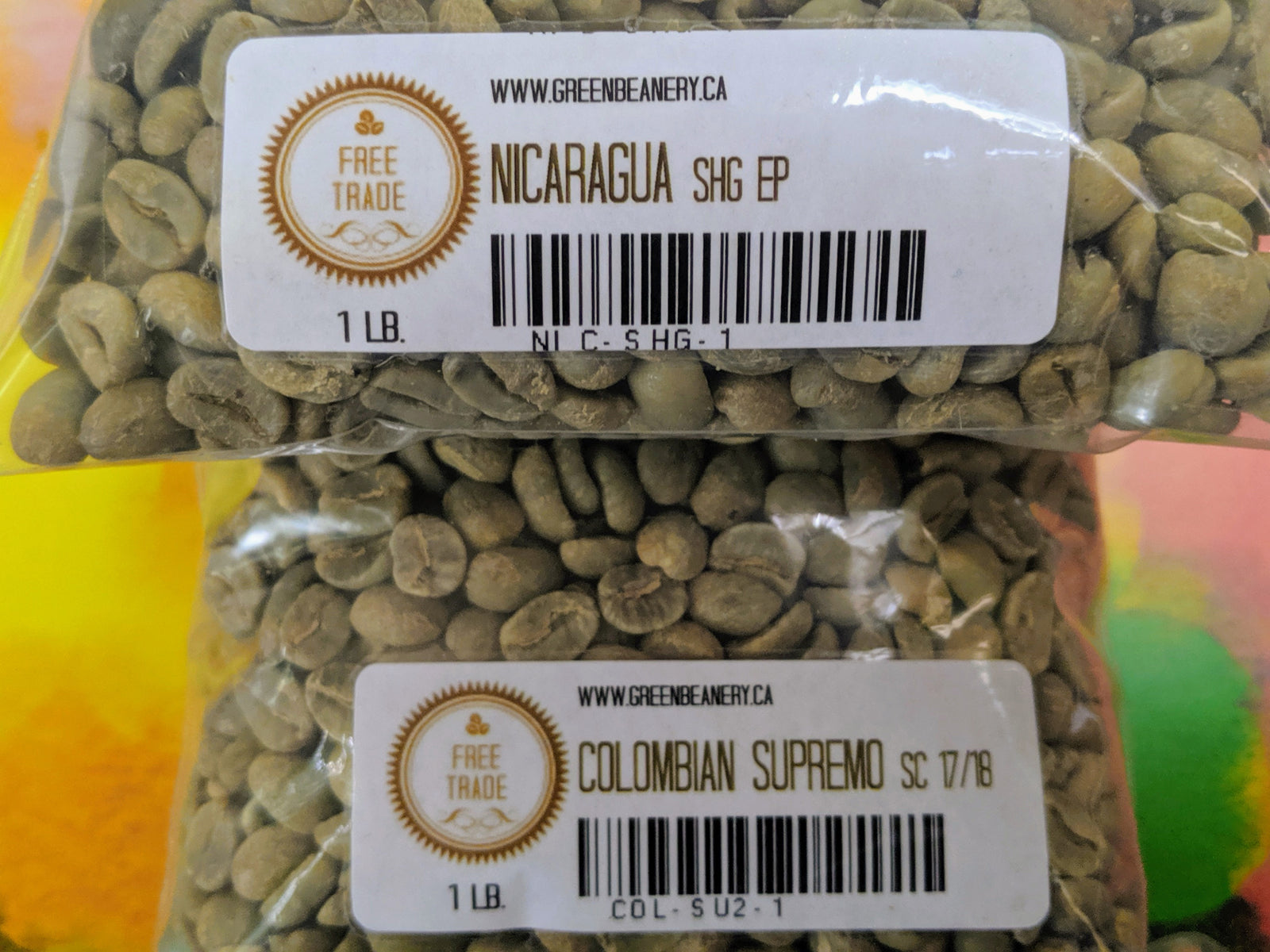 Unroasted - Colombian Supremo SC 17/18 & Nicaragua SHG EP (Coffees of the Week)
