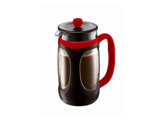 Bodum Young Press Coffee Maker , 1.0 l, 34 oz, red and black, Black and Red