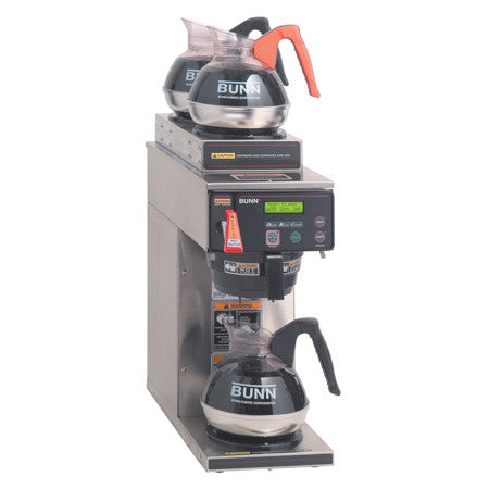 Bunn 12-cup Digital Automatic Coffee Brewer with LCD (Axiom-DV-3), 1L - Stainless Steel Funnel w/ Pourover Option