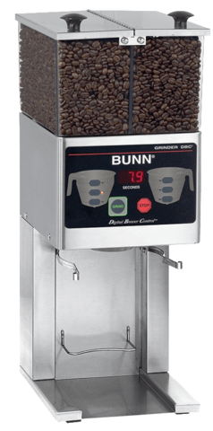 Bunn Low Profile French Press Grinder with Stainless Decor, FPG-2 DBC