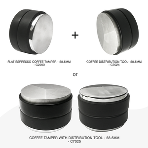 Coffee Tamper with Distribution Tool - 58.5mm