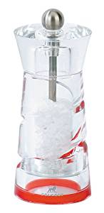 Peugeot Java Acrylic Spiral Red Salt Mill (5.5")