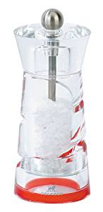 Peugeot Java Acrylic Spiral Red Salt Mill (5.5")