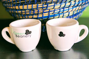 Free Green Beanery cups and saucers with a $100 coffee credit!