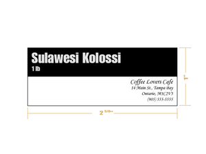 Custom Coffee Labels - Make your own!