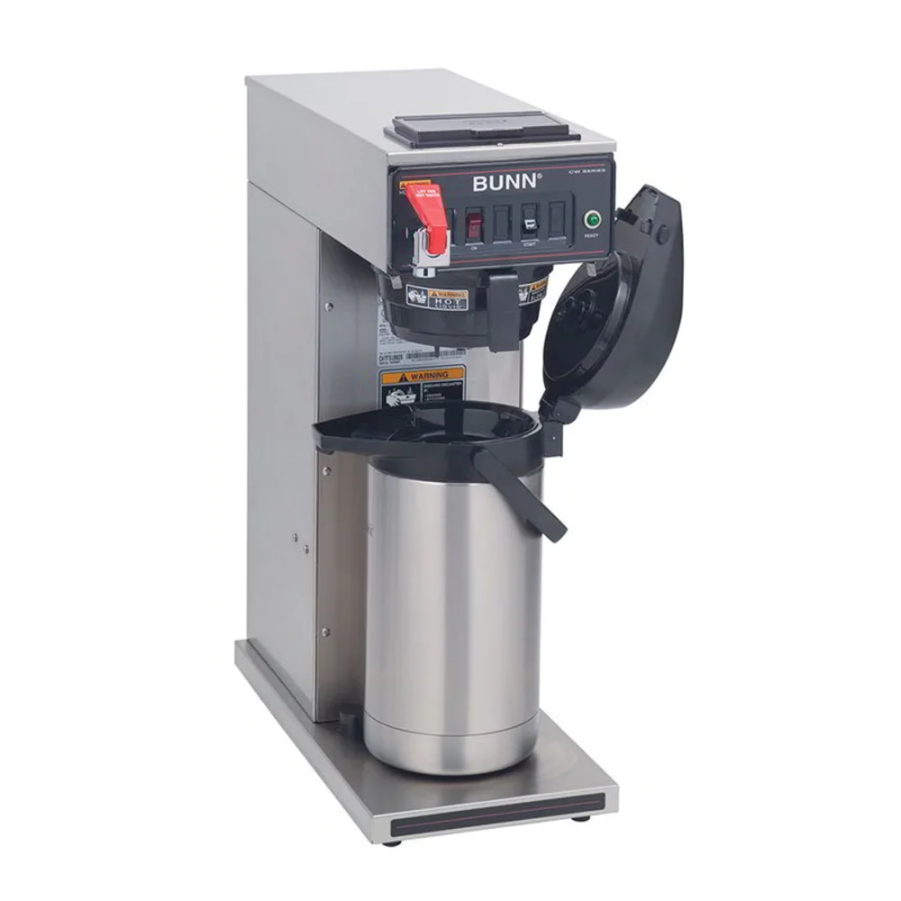 Bunn Airpot Coffee Brewer, CWT15-APS B/T 120V, piped water connection Plastic Funnel